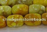 CAG9547 15.5 inches 13*18mm drum dragon veins agate beads