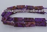 CAG9556 15.5 inches 20*40mm - 20*45mm rectangle ocean agate beads