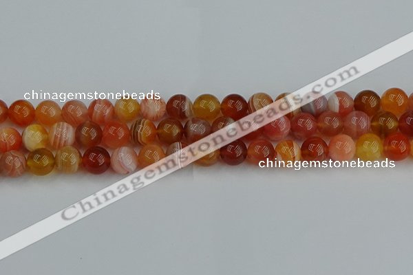 CAG9563 15.5 inches 10mm round red botswana agate gemstone beads