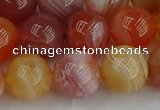 CAG9564 15.5 inches 12mm round red botswana agate gemstone beads