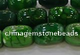 CAG9569 15.5 inches 13*18mm drum dragon veins agate beads