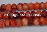 CAG9571 15.5 inches 4*6mm faceted rondelle crazy lace agate beads