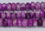 CAG9572 15.5 inches 4*6mm faceted rondelle crazy lace agate beads