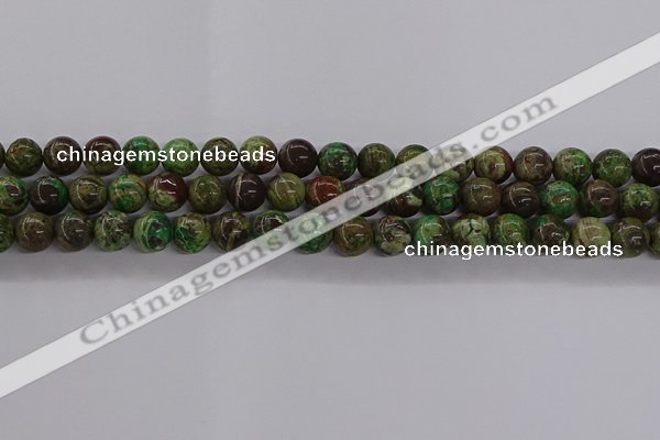 CAG9645 15.5 inches 6mm round ocean agate gemstone beads wholesale
