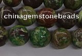 CAG9648 15.5 inches 12mm round ocean agate gemstone beads wholesale