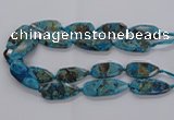 CAG9650 15.5 inches 20*40mm - 20*45mm freeform ocean agate beads