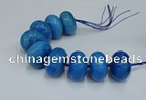 CAG9684 7.5 inches 20*35mm rondelle agate gemstone beads