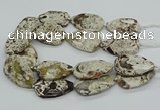 CAG9696 15.5 inches 35*45mm - 35*50mm freeform ocean agate beads