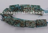 CAG9697 15.5 inches 30*45mm - 35*50mm rectangle ocean agate beads