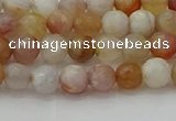 CAG9718 15.5 inches 4mm faceted round colorful agate beads