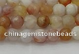 CAG9719 15.5 inches 6mm faceted round colorful agate beads wholesale