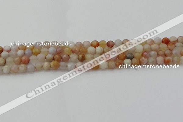 CAG9719 15.5 inches 6mm faceted round colorful agate beads wholesale