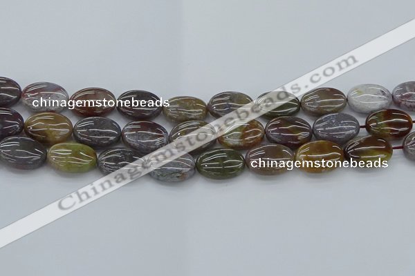 CAG9742 15.5 inches 13*18mm oval Indian agate beads wholesale