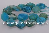 CAG9757 15.5 inches 30*35mm - 35*45mm faceted freeform agate beads