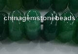 CAG9769 15.5 inches 8*16mm faceted rondelle agate gemstone beads