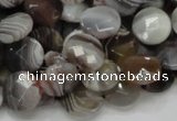 CAG979 15.5 inches 20mm faceted coin botswana agate beads wholesale