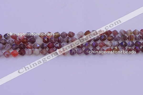 CAG9791 15.5 inches 6mm faceted nuggets botswana agate beads