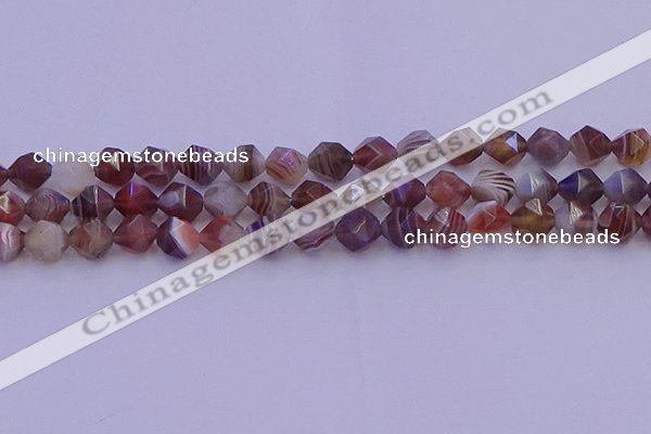 CAG9793 15.5 inches 10mm faceted nuggets botswana agate beads