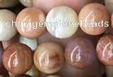 CAG9806 15.5 inches 8mm round wood agate beads wholesale