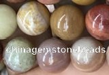 CAG9807 15.5 inches 10mm round wood agate beads wholesale