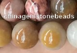 CAG9808 15.5 inches 12mm round wood agate beads wholesale