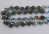 CAG9820 18*20mm - 25*30mm faceted freefrom dragon veins agate beads