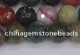 CAG9833 15.5 inches 10mm faceted round Indian agate beads