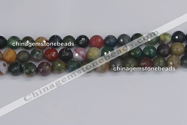 CAG9834 15.5 inches 12mm faceted round Indian agate beads