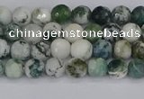 CAG9837 15.5 inches 4mm faceted round tree agate beads