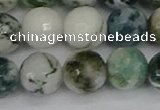 CAG9841 15.5 inches 12mm faceted round tree agate beads