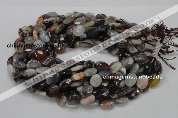 CAG985 15.5 inches 13*18mm faceted oval botswana agate beads