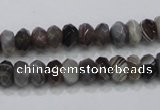 CAG988 15.5 inches 5*8mm faceted rondelle botswana agate beads