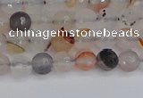 CAG9889 15.5 inches 4mm faceted round dendritic agate beads