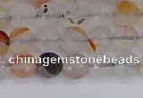 CAG9890 15.5 inches 6mm faceted round dendritic agate beads