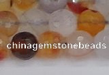 CAG9892 15.5 inches 10mm faceted round dendritic agate beads