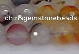 CAG9893 15.5 inches 12mm faceted round dendritic agate beads