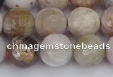 CAG9899 15.5 inches 10mm faceted round parrel dendrite agate beads