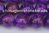 CAG9921 15.5 inches 12mm round purple crazy lace agate beads