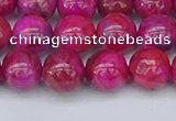 CAG9926 15.5 inches 8mm round fuchsia crazy lace agate beads