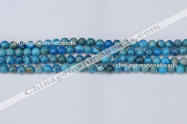 CAG9932 15.5 inches 6mm round blue crazy lace agate beads