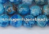 CAG9934 15.5 inches 10mm round blue crazy lace agate beads