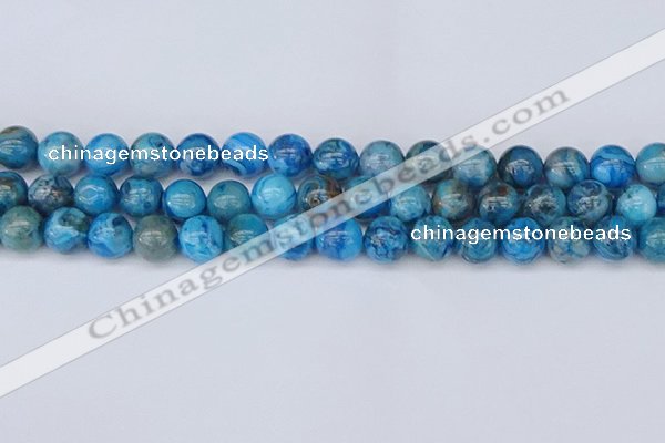 CAG9934 15.5 inches 10mm round blue crazy lace agate beads