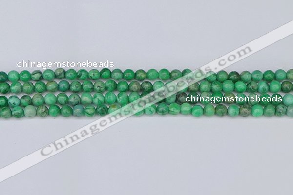 CAG9938 15.5 inches 4mm round green crazy lace agate beads