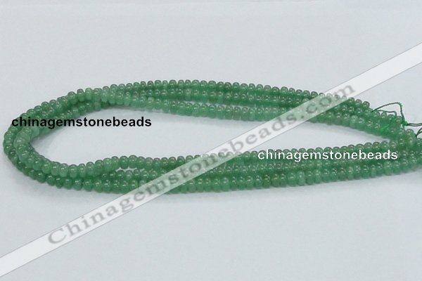 CAJ10 15.5 inches 4*6mm rondelle green aventurine jade beads