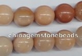 CAJ105 15.5 inches 14mm round red aventurine jade beads wholesale