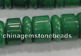 CAJ12 15.5 inches 6*18mm & 12*18mm rondelle green aventurine beads