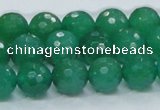 CAJ25 15.5 inches 14mm faceted round green aventurine beads