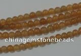 CAJ350 15.5 inches 4mm round red aventurine beads wholesale