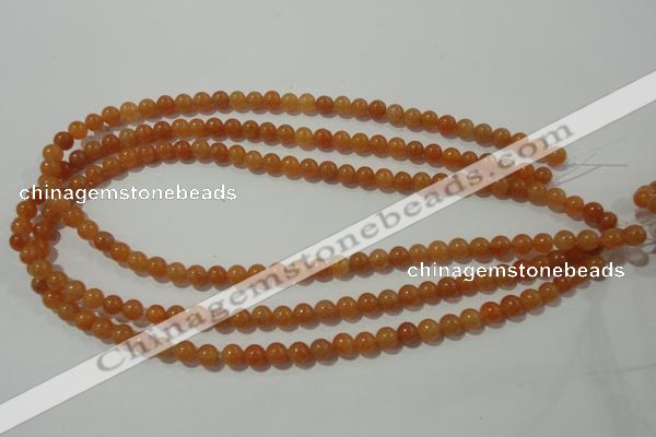 CAJ351 15.5 inches 6mm round red aventurine beads wholesale