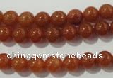 CAJ352 15.5 inches 8mm round red aventurine beads wholesale